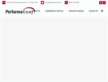 Tablet Screenshot of performacoat.com